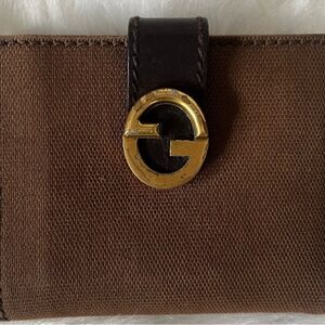 Gucci Brown Canvas Wallet